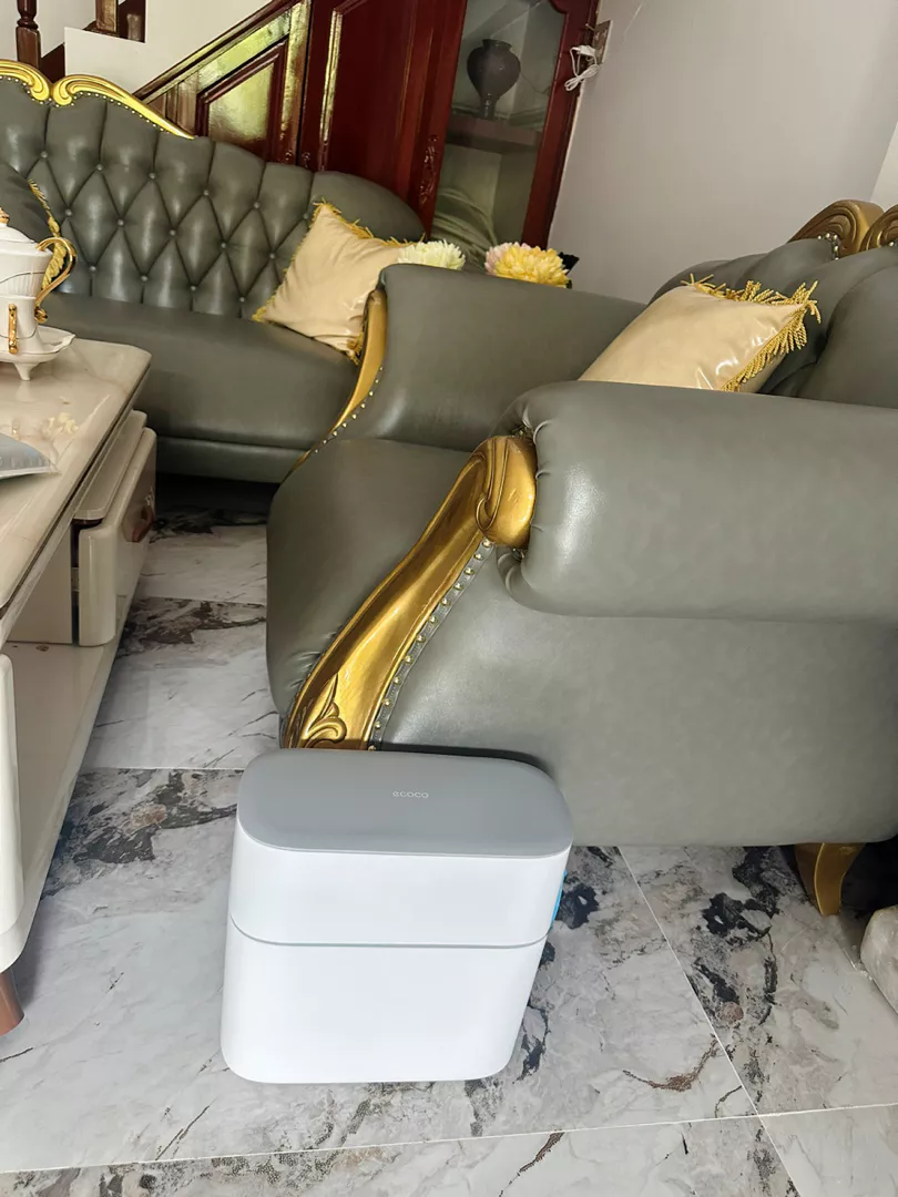 Thùng rác Ecoco E2244 12L - Thiết kế thông minh, nhấn mở tiện lợi cho nhà bếp, phòng tắm và văn phòng - Chất liệu nhựa ABS cao cấp
