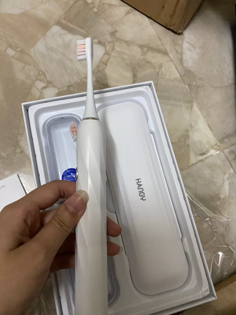 Bàn Chải Điện Hangy HY23 Pro - 5 Chế Độ, Chống Nước IPX7, Cáp Sạc Type C, Pin 2000mAh, Chăm Sóc Răng Miệng Hiện Đại