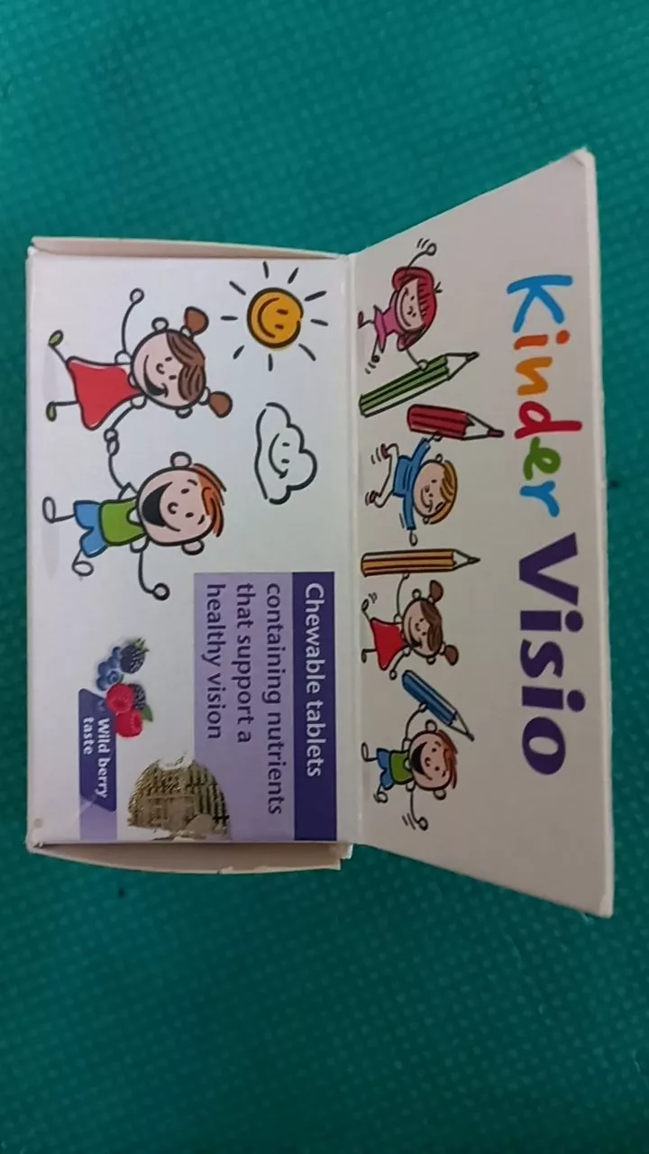 Viên Nhai Hỗ Trợ Bổ Mắt Cho Trẻ Doppelherz Kinder Visio - Bổ Sung Vitamin A, E, Lutein, Hương Vị Trái Cây Ngon Miệng