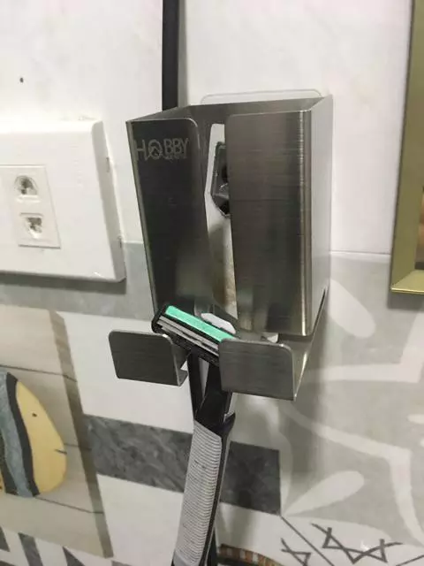 Kệ đựng máy cạo râu dán tường Inox 304 - Thiết kế sang trọng tiện lợi cho phòng tắm, tiết kiệm không gian, thương hiệu Hobby Home Decor MCR2
