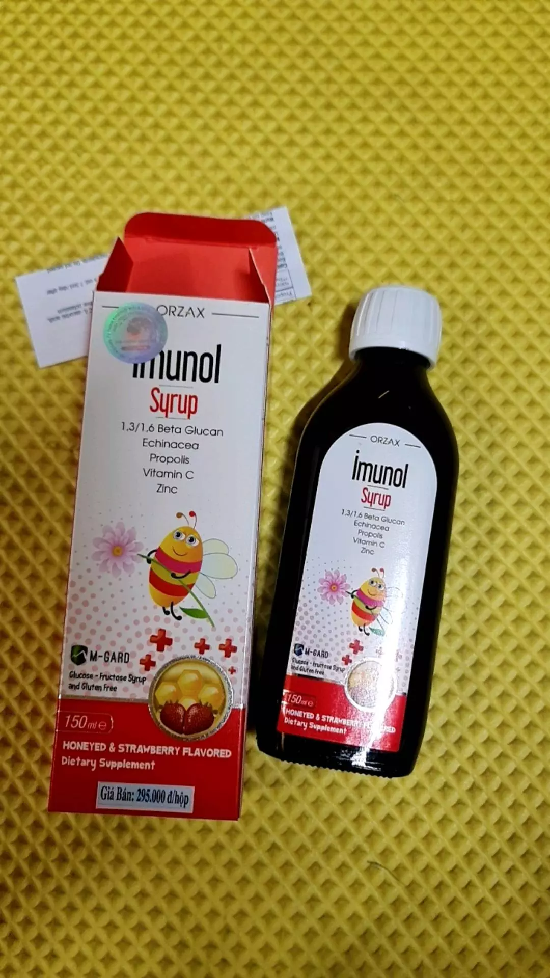 Siro Tăng Cường Miễn Dịch Cho Trẻ Imunol Syrup Orzax - Hỗ Trợ Betaglucan, Vitamin C, Kẽm, Dễ Uống Cho Bé từ 1 Tuổi
