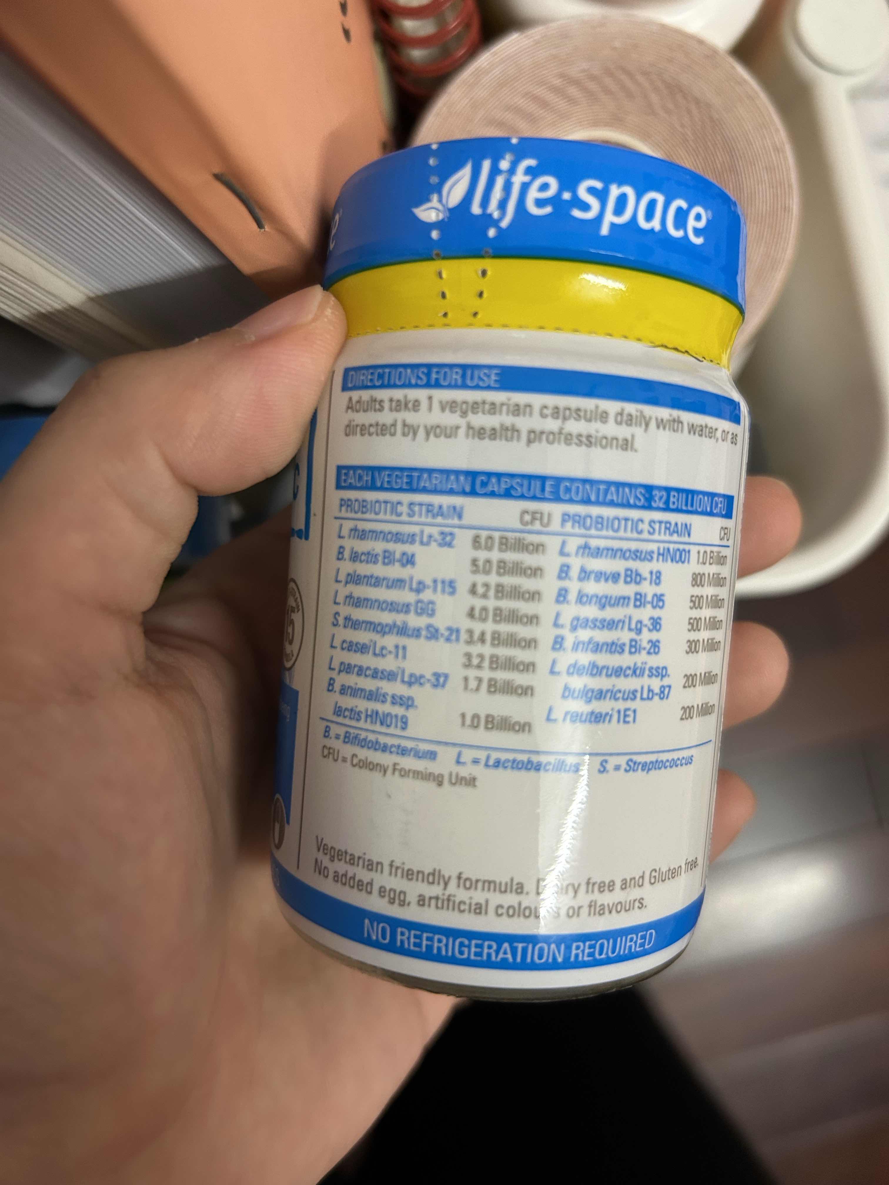 Men vi sinh Úc Life Space Probiotic 60 viên - Hỗ trợ tiêu hóa với 32 tỷ lợi khuẩn chính hãng từ Úc