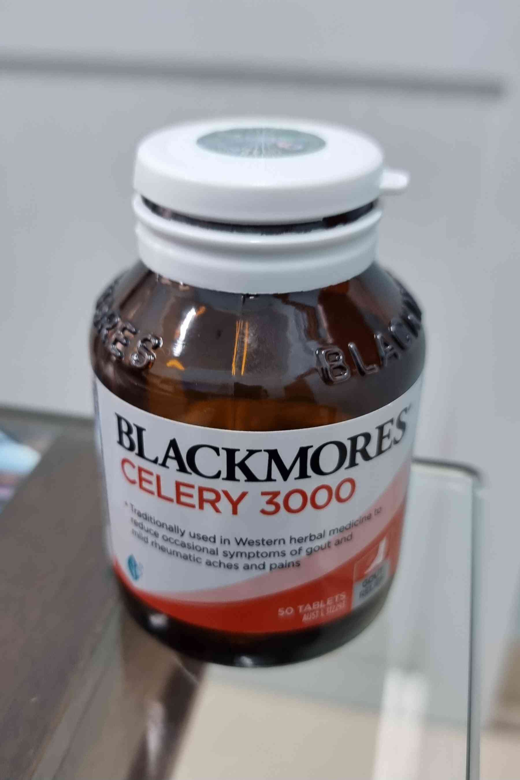 Viên uống Blackmores Celery 3000mg - Hỗ trợ điều trị gout, chiết xuất cần tây tự nhiên, 50 viên, chính hãng Úc