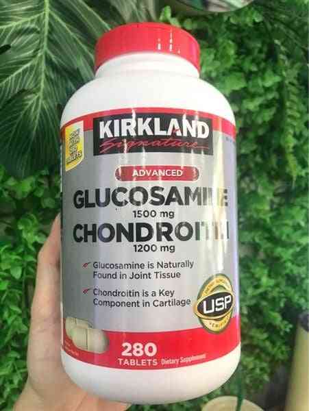 Viên uống Glucosamine 1500mg Kirkland Mỹ - Thực phẩm chức năng hỗ trợ xương khớp khỏe mạnh, giảm đau, phục hồi chấn thương, 220 viên