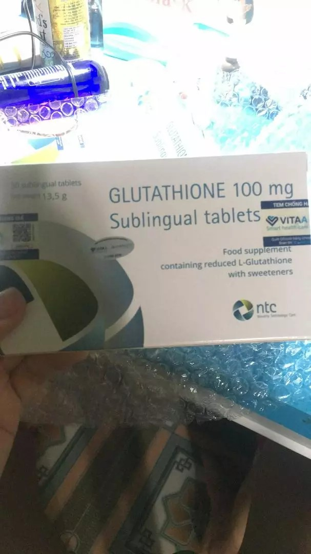 Viên Ngậm Trắng Da Glutathione 100mg - Tăng Cường Trắng Da, Chống Lão Hóa, Nhập Khẩu Từ Italy - Hỗ Trợ Sức Khỏe Toàn Diện