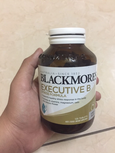 Viên uống Blackmores Executive B Stress Formula - Giải pháp giảm căng thẳng hiệu quả với Vitamin nhóm B từ thiên nhiên - Hỗ trợ giấc ngủ và tinh thần thoải mái.