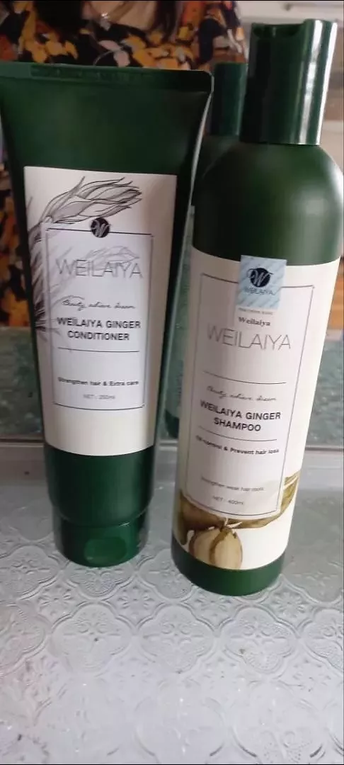 Bộ Dầu Gội Weilaiya + Xả Tinh Chất Gừng 400ml + 250ml - Giúp Ngừa Rụng Tóc, Trị Gàu, Phục Hồi Tóc Khỏe Mạnh, Dày Mượt