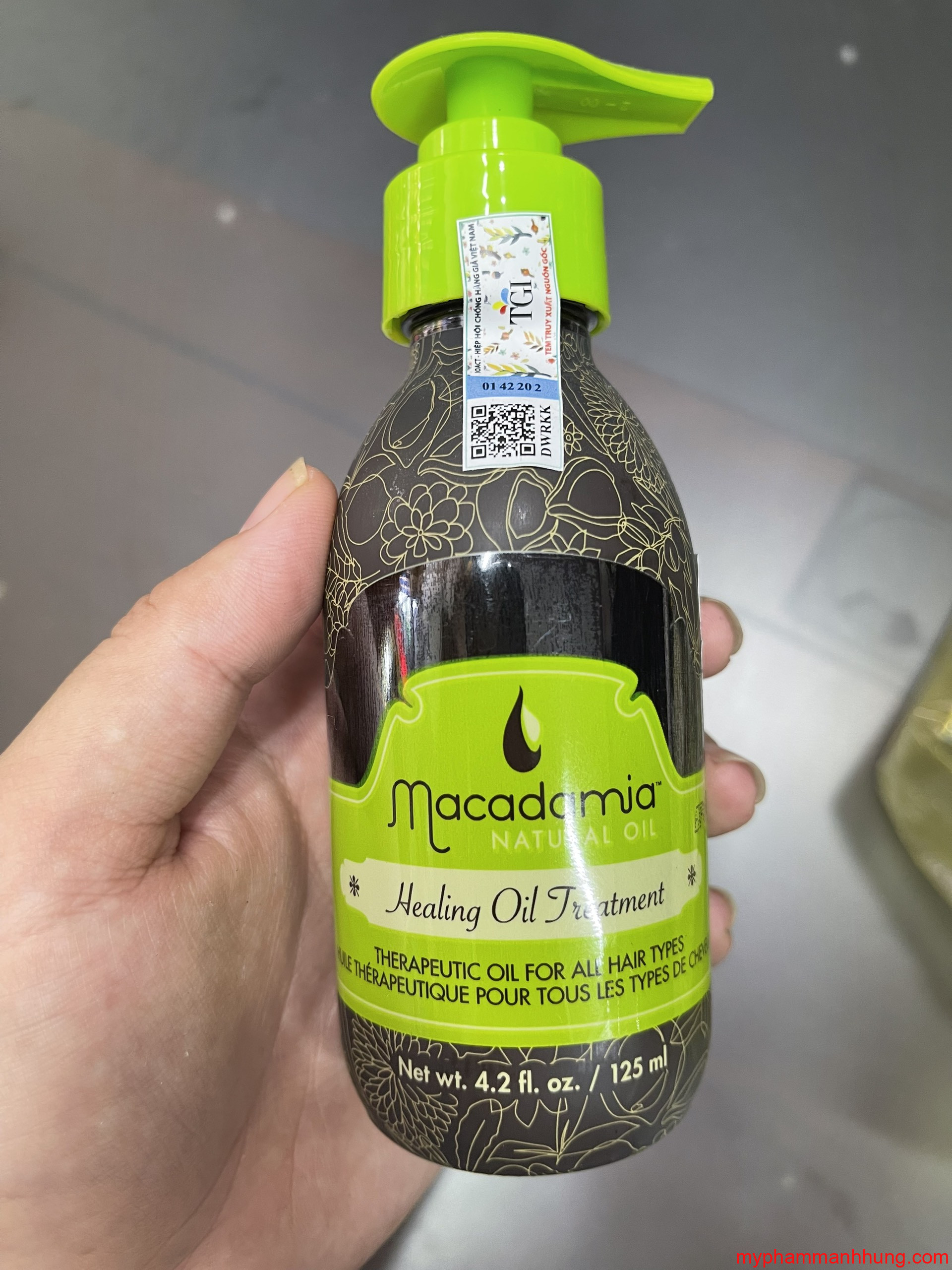 Tinh Dầu Dưỡng Tóc Macadamia Healing Oil Treatment 125ml - Phục Hồi, Cấp Ẩm, Giúp Tóc Mềm Mượt và Bóng Khỏe