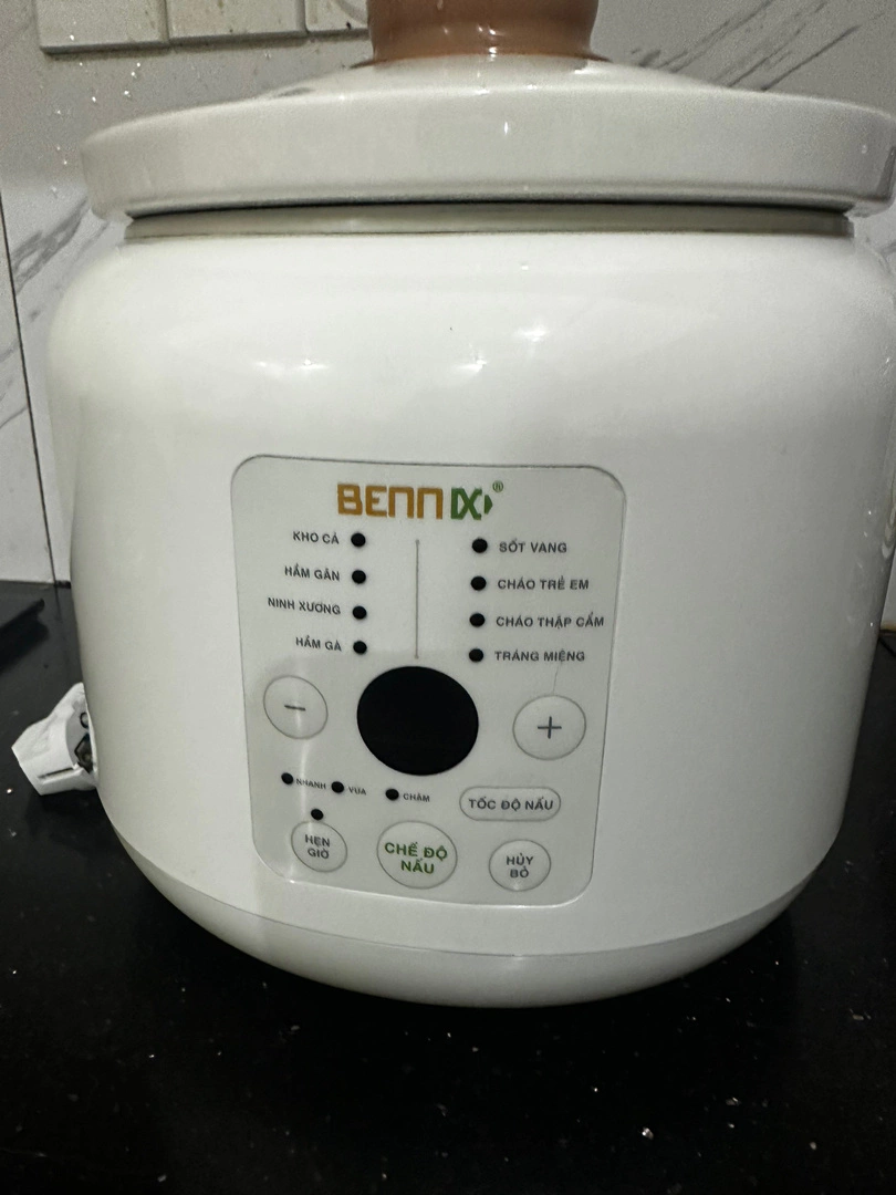 Nồi Nấu Chậm Điện Tử Nhỏ Gọn Bennix BN-30SLC 3L - Đa Năng Hầm Ninh, Giữ Nhiệt, Tiết Kiệm Điện Cho Gia Đình