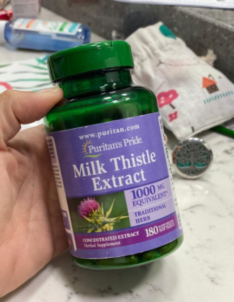 Viên uống Milk Thistle Extract 1000mg Puritan Pride - Hỗ trợ chức năng gan, Giải độc gan tự nhiên, Bổ sung sức khỏe 90 viên