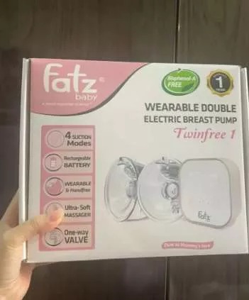 Máy Hút Sữa Điện Đôi Fatzbaby Twinfree 1 FB1301TG - Thiết Kế Rảnh Tay, 4 Chế Độ Hút Tiện Lợi, Dung Tích 140ml