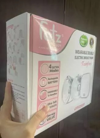 Máy Hút Sữa Điện Đôi Fatzbaby Twinfree 1 FB1301TG - Thiết Kế Rảnh Tay, 4 Chế Độ Hút Tiện Lợi, Dung Tích 140ml