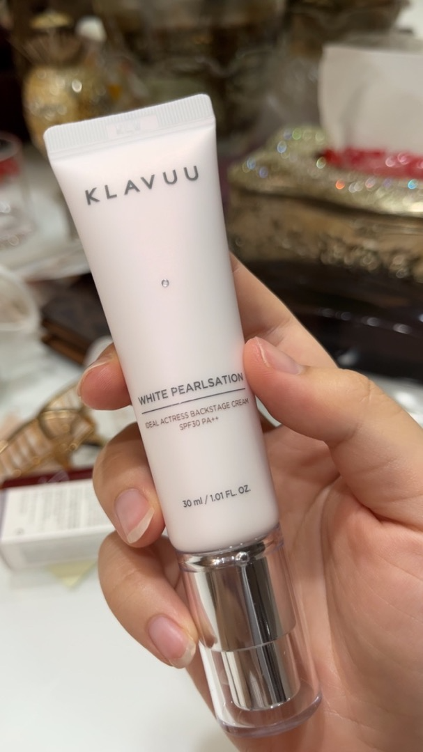 Kem Lót Ngọc Trai Klavuu White Pearlsation Cream SPF30 PA++ - 5 Trong 1 Dưỡng Ẩm, Lót Nền, Kem Chống Nắng, Hiệu Ứng Căng Bóng Da
