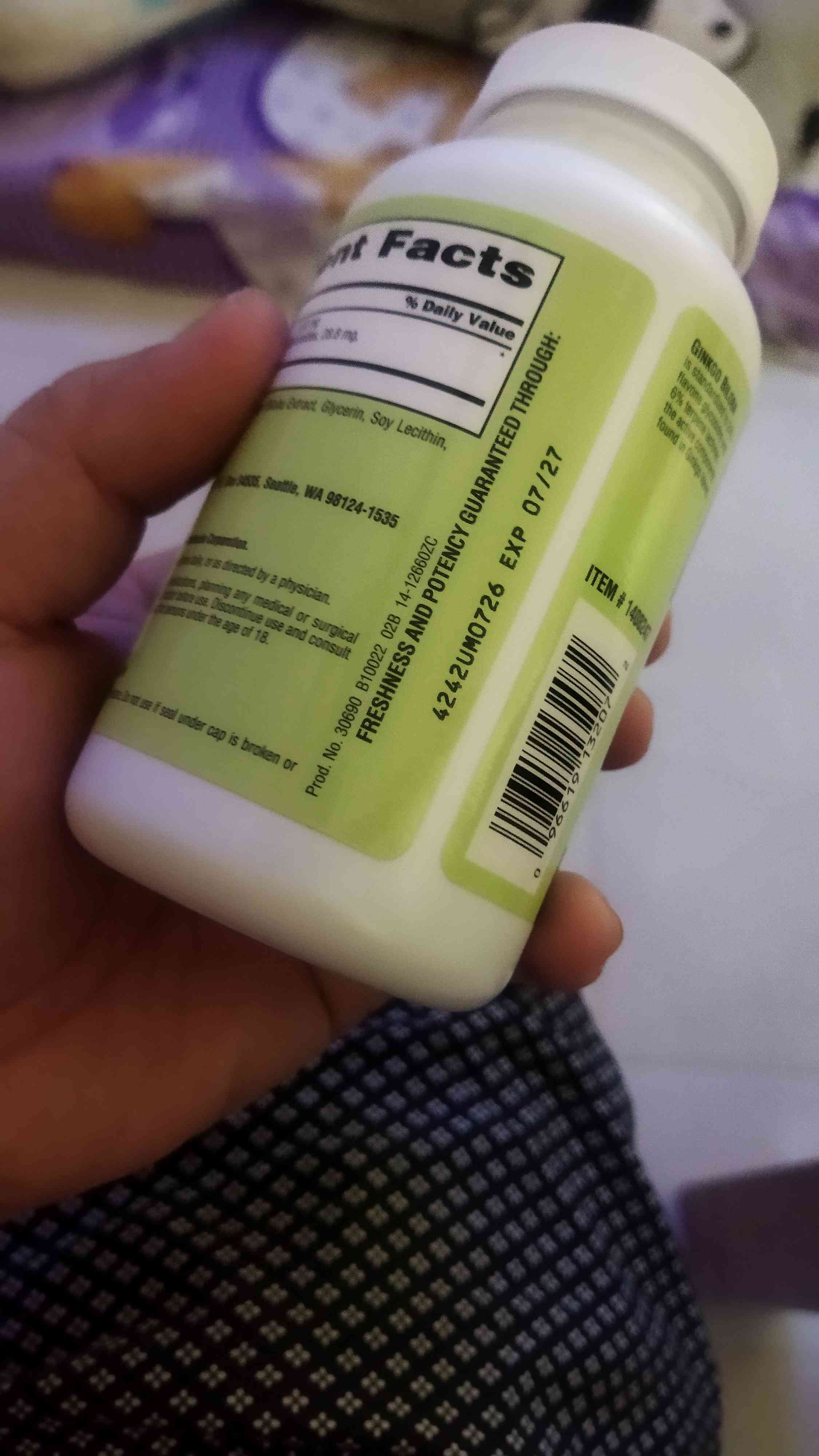 Ginkgo Biloba 120mg Trunature của Mỹ