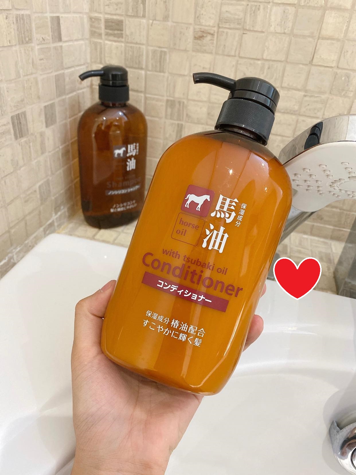 Bộ Dầu Gội Xả Mỡ Ngựa Horse Oil Nhật Bản 600ml - Dưỡng Tóc Khỏe, Bóng Mượt, Hỗ Trợ Giảm Khô Xơ Và Gàu