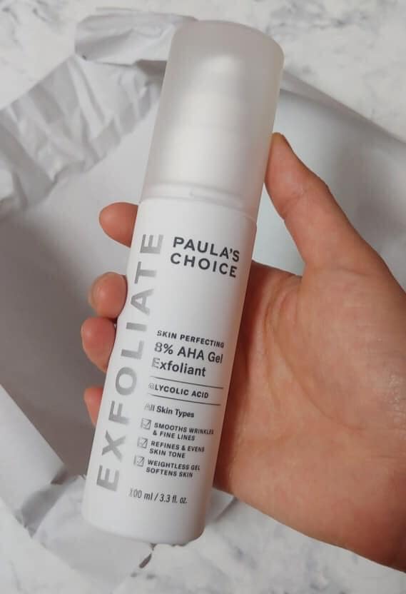 Tẩy Da Chết Paula's Choice Skin Perfecting AHA 8% Gel Exfoliant - Giúp Da Sáng Mịn, Chống Lão Hóa, 100ml