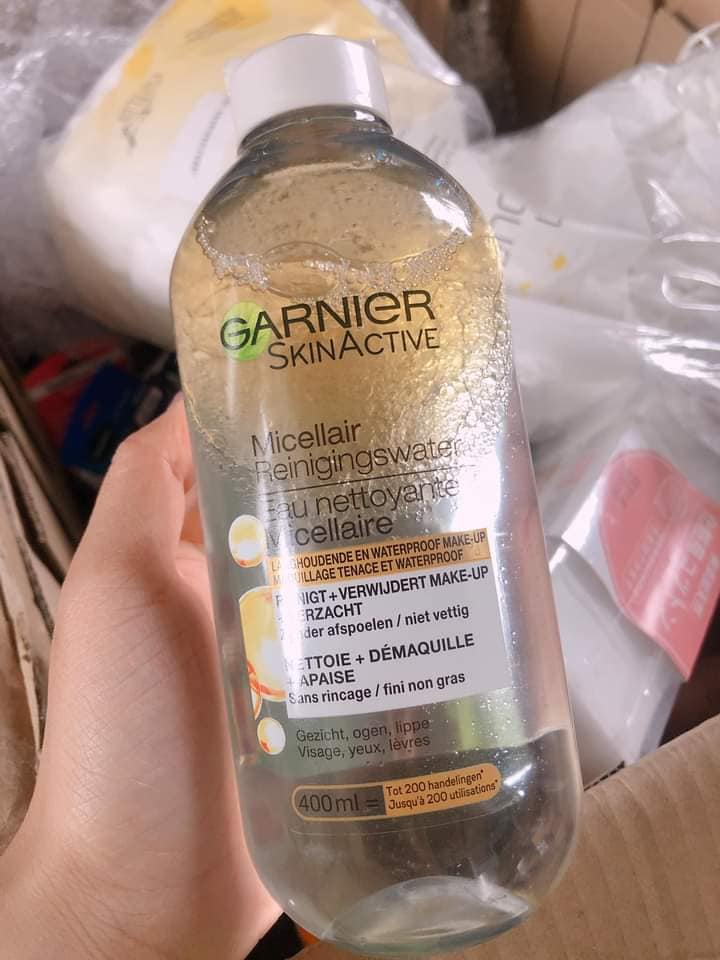 Nước Tẩy Trang Garnier Micellar Cleansing Water 400ml - Làm Sạch Da An Toàn, Hiệu Quả Cho Mọi Loại Da, Không Chứa Cồn