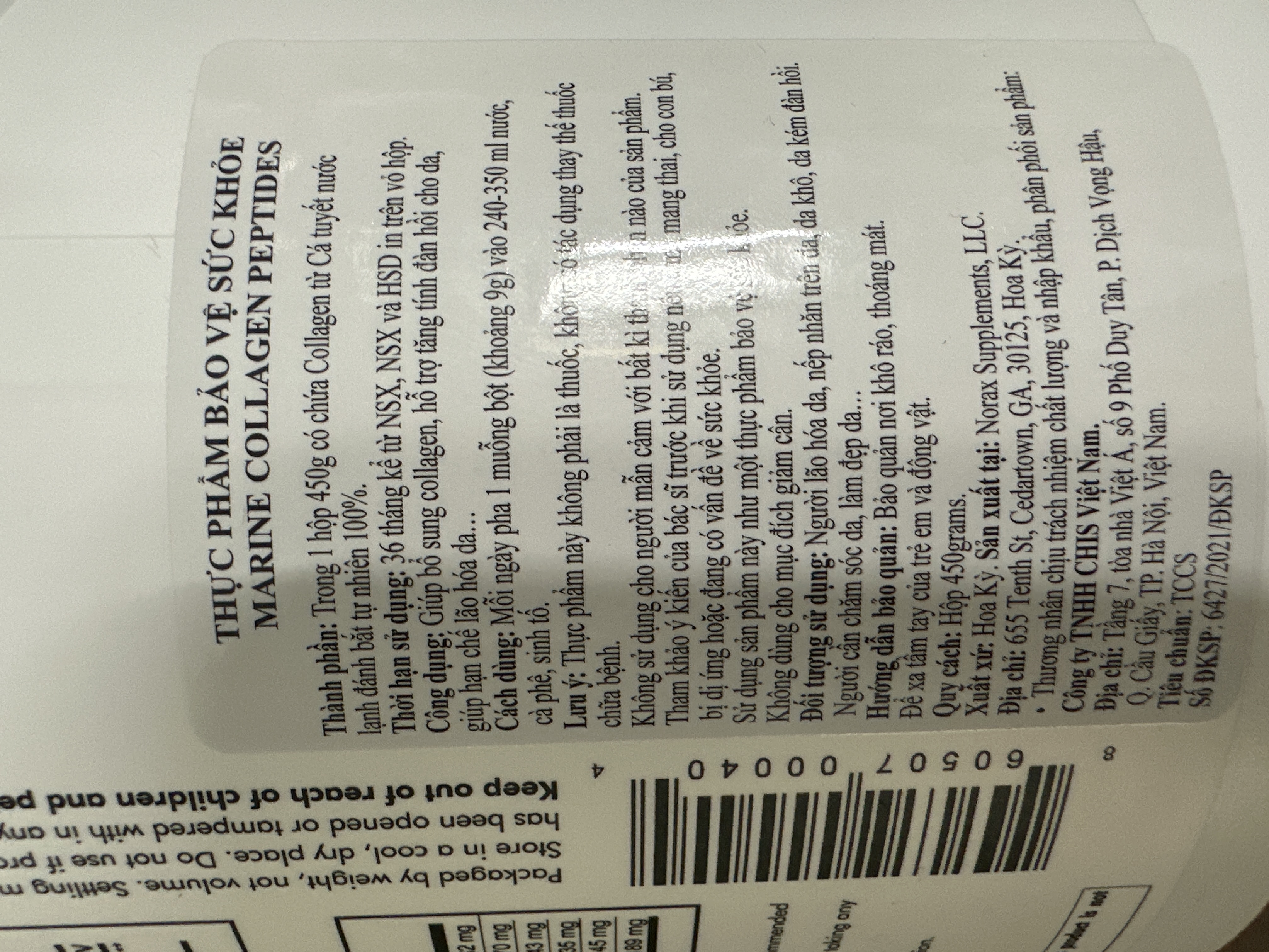 Bột Uống Collagen Codeage Wild-Caught - Peptides Biển 450g, Collagen Tuýp I & III Hỗ Trợ Da Căng Mịn, Giảm Nếp Nhăn