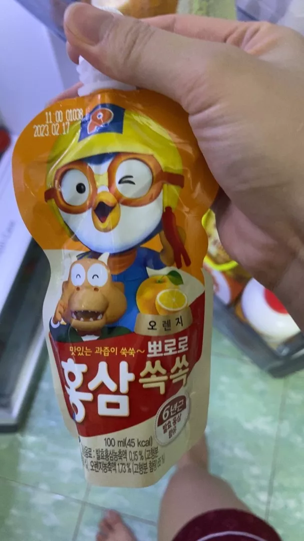 Nước Hồng Sâm Trái Cây Cho Bé Paldo Pororo Hàn Quốc - Thức Uống Bổ Dưỡng Hỗ Trợ Phát Triển Trí Tuệ và Sức Khỏe Trẻ Em