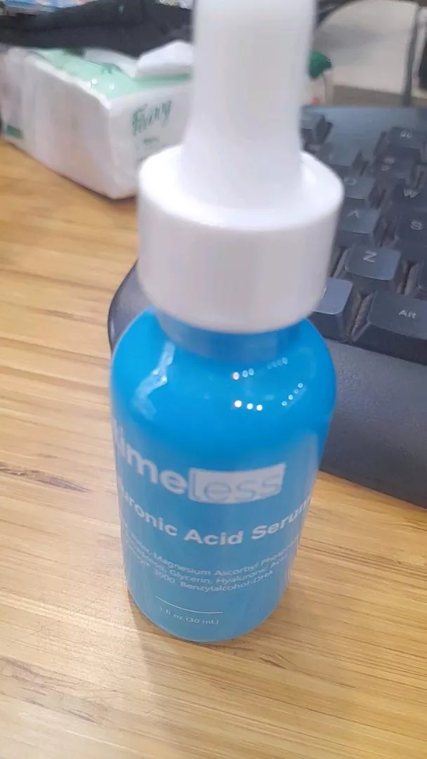 Serum Timeless Hyaluronic Acid + Vitamin C 30ml - Cấp ẩm, sáng da, tái tạo collagen, dưỡng ẩm cho mọi loại da