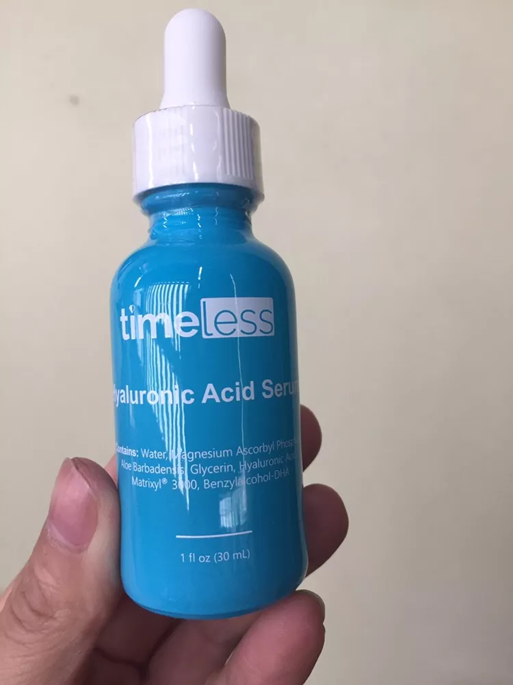 Serum Timeless Hyaluronic Acid + Vitamin C 30ml - Cấp ẩm, sáng da, tái tạo collagen, dưỡng ẩm cho mọi loại da