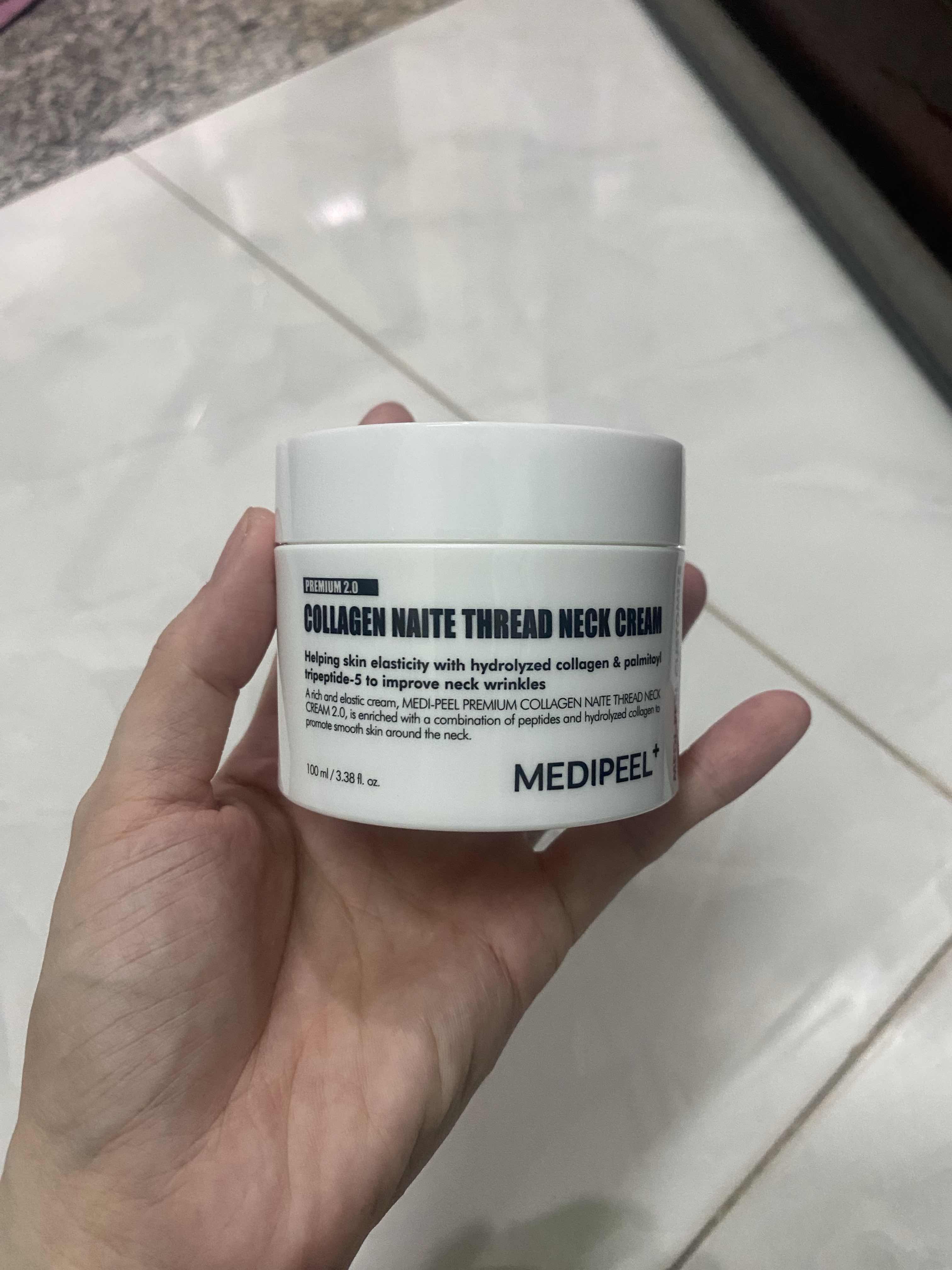 Kem Dưỡng Da Vùng Cổ Medi-Peel Collagen Naite Thread Neck Cream 100ml - Tăng Đàn Hồi, Giảm Nếp Nhăn, Phục Hồi Da Cổ Khỏe Mạnh