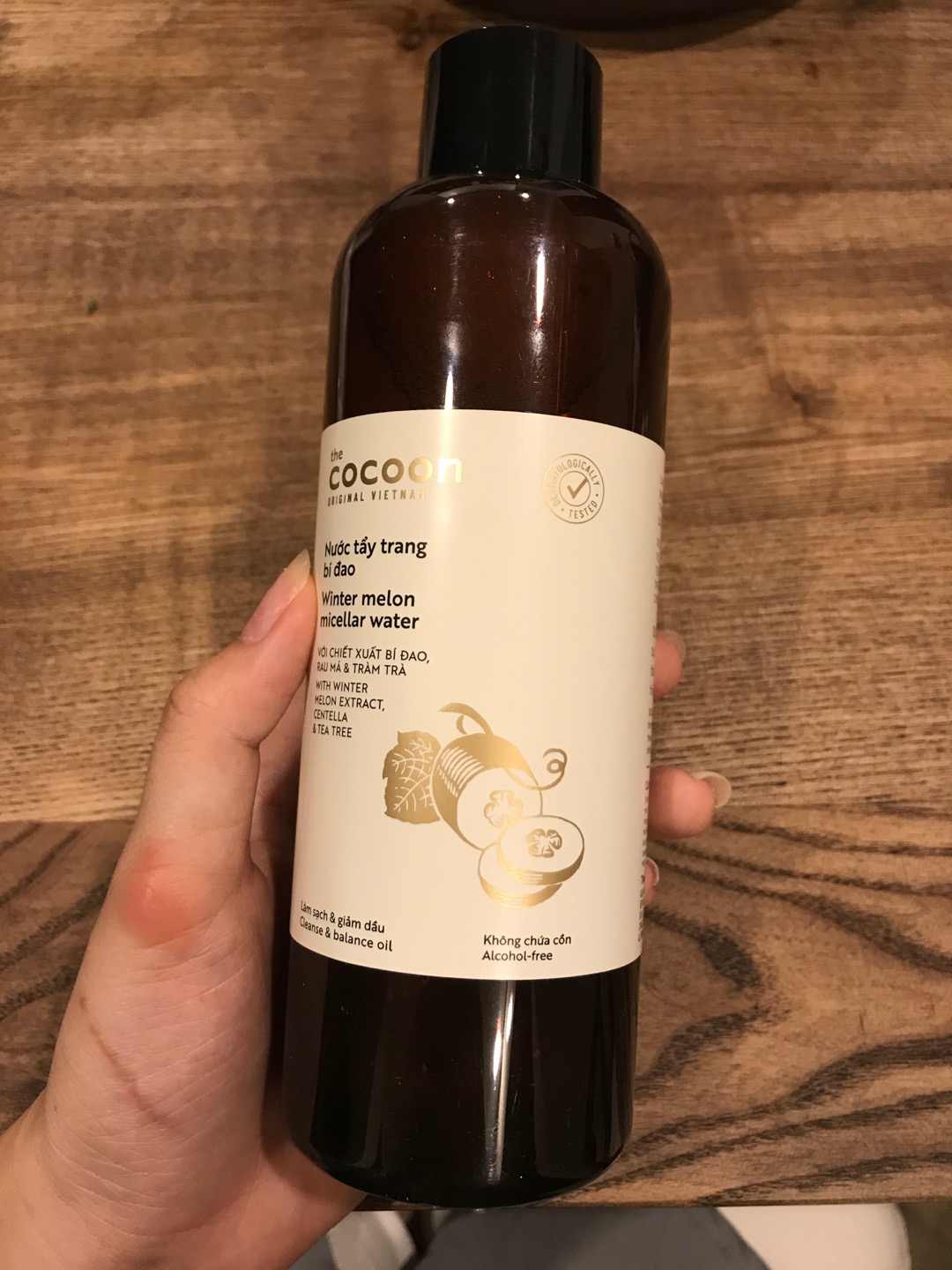 Nước Tẩy Trang Bí Đao Cocoon Winter Melon 140ml - Micellar Water Dịu Nhẹ Chăm Sóc Da Mụn và Nhạy Cảm