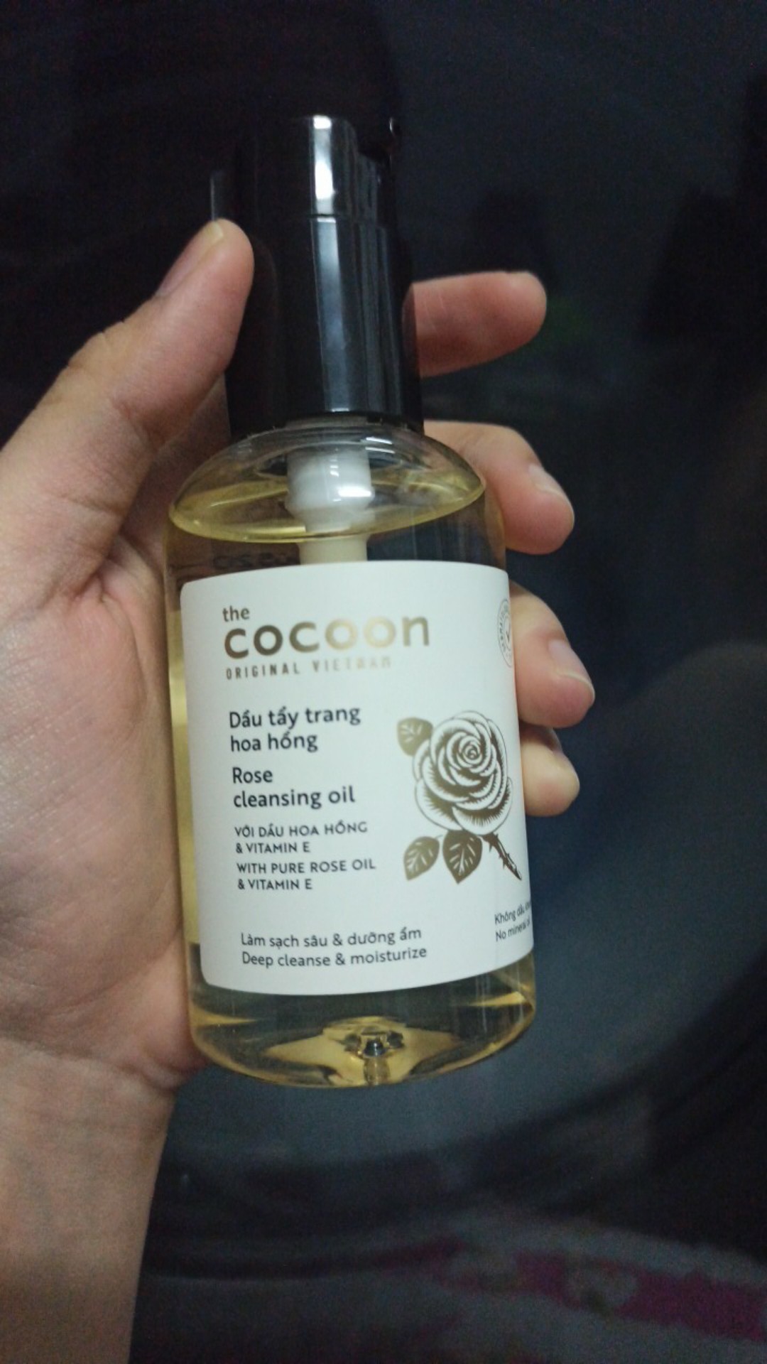 Dầu Tẩy Trang Cocoon Chiết Xuất Hoa Hồng 140ml - Làm Sạch Sâu, Dưỡng Ẩm, Dành Cho Da Nhạy Cảm