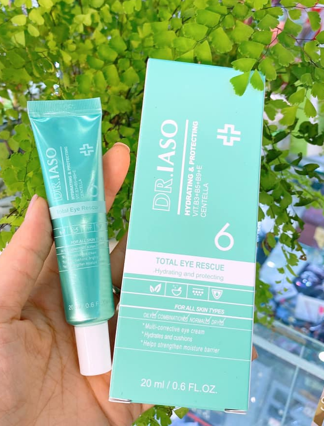 Kem Dưỡng Mắt Dr.Iaso Total Eye Rescue - Hỗ Trợ Trẻ Hóa, Ngăn Ngừa Lão Hóa, Dưỡng Ẩm Cho Vùng Da Quanh Mắt 20ml