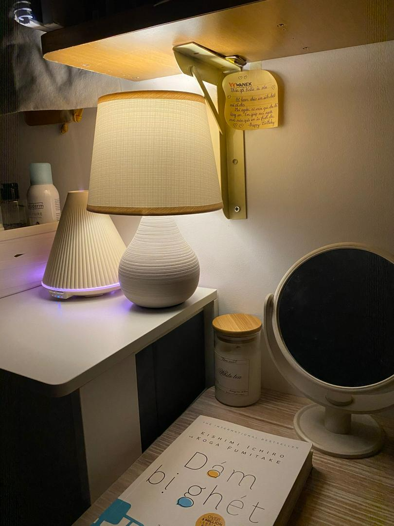 Đèn Ngủ Gốm Sứ Huta Light For Life S1 - Đèn Bàn LED Tiết Kiệm Điện, Trang Nhã Cho Không Gian Sống Thư Giãn