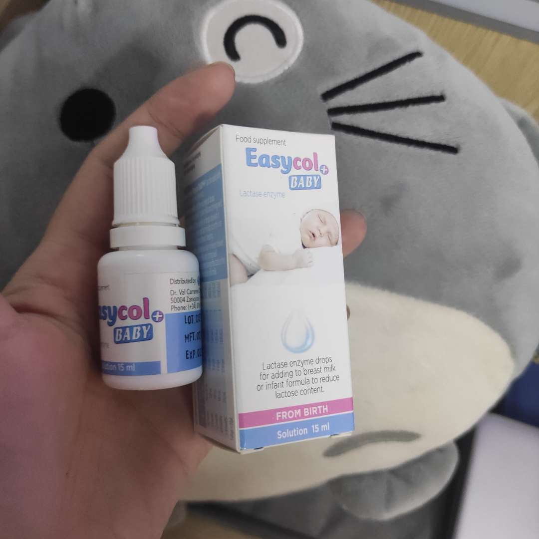 Enzym Lactase Easycol Baby 15ml - Hỗ Trợ Cải Thiện Tiêu Hóa Cho Trẻ Sơ Sinh & Trẻ Nhỏ, Giúp Hấp Thụ Đường Lactose Tốt Hơn