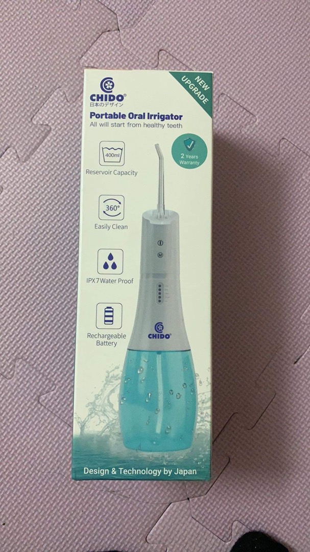 Máy tăm nước Chido WF-238 Chống Nước IPX7 - 5 Chế Độ Vệ Sinh Răng Miệng Hiệu Quả, Công Nghệ Sóng Xung, Pin Lithium, Dung Tích 400ml