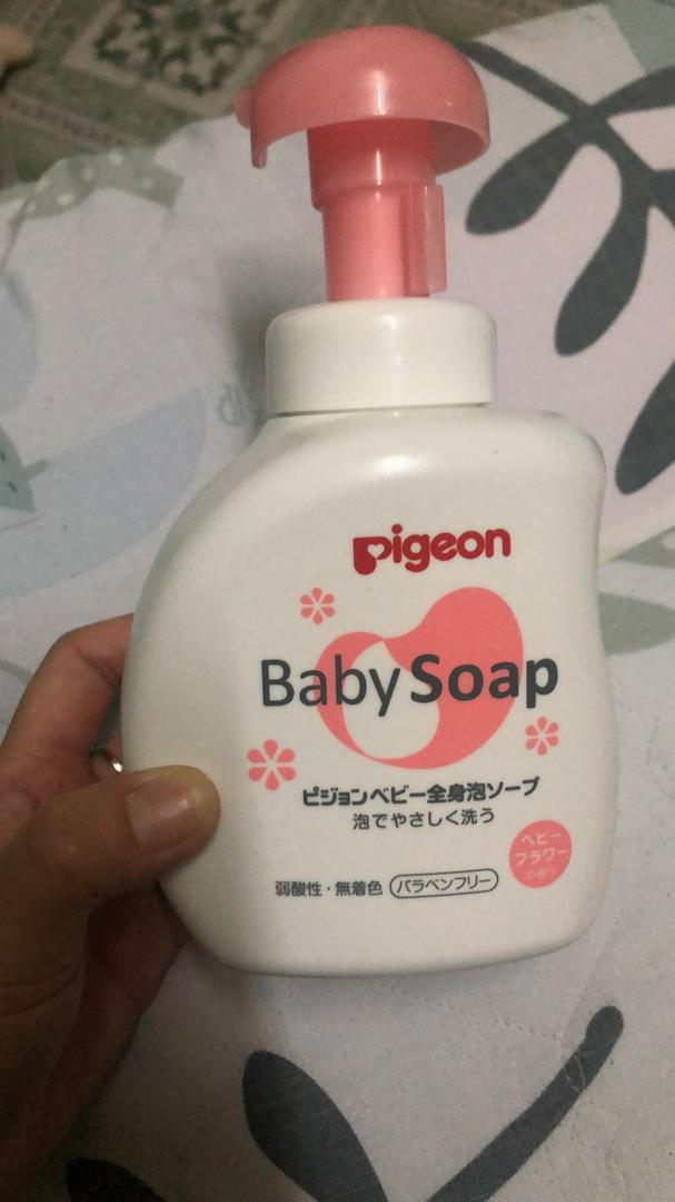 Sữa Tắm Gội Pigeon Baby Soap Nhật Bản - Sản Phẩm Dịu Nhẹ Cho Trẻ Sơ Sinh, Không Chất Bảo Quản, 500ml