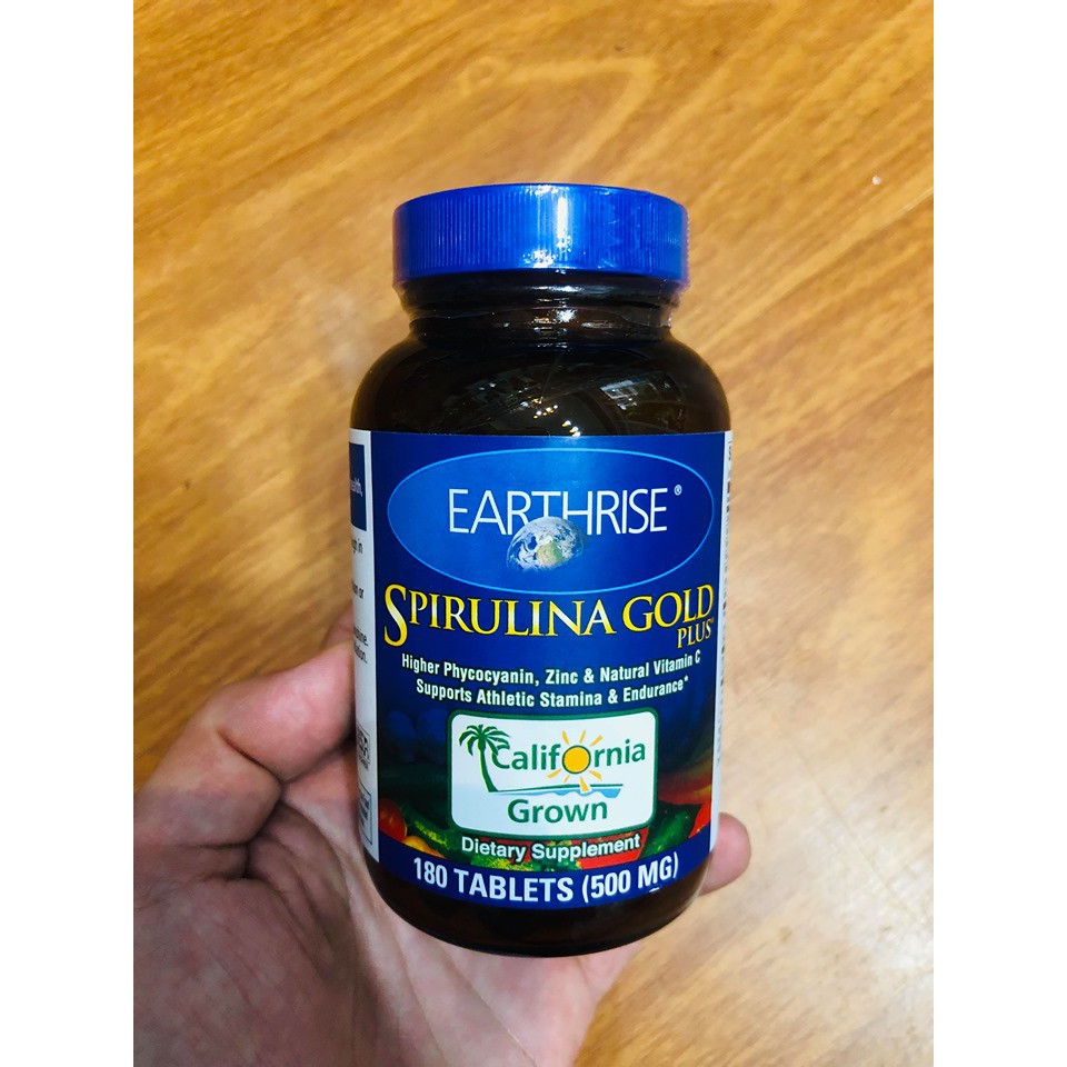 Tảo Mặt Trời Spirulina Gold Plus Chính Hãng - Hỗ Trợ Tăng Cân Tự Nhiên, 360 Viên, Bổ Sung Dinh Dưỡng Từ Mỹ