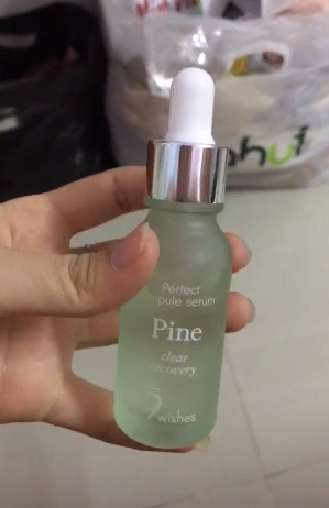 Serum Se Khít Lỗ Chân Lông 9Wishes Pine Clear Recovery - Tinh Chất Dưỡng Ẩm, Phục Hồi Da, Làm Dịu Da Cho Mọi Loại Da 25ml