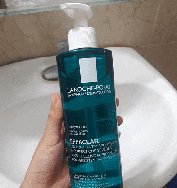 Gel rửa mặt và tắm La Roche-Posay Effaclar Micro-Peeling 400ml - Sạch nhờn, hỗ trợ chăm sóc mụn da mặt, lưng, ngực cho da nhờn, mụn