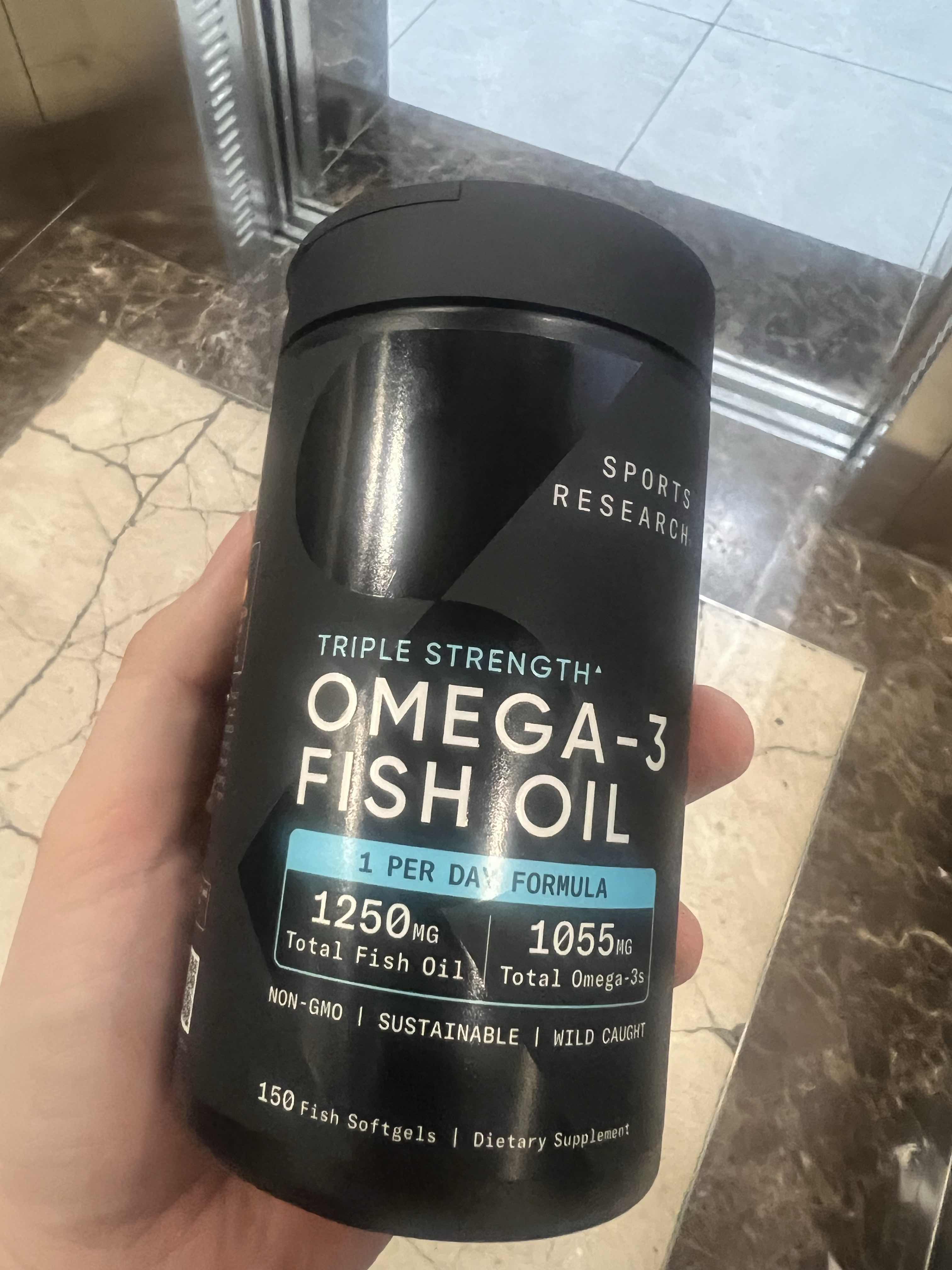Dầu cá Sports Research Triple Strength Omega 3 Fish Oil 150 viên