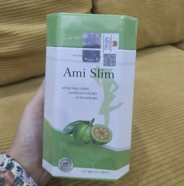 Thạch Ami Slim Giảm Cân - Hỗ Trợ Chuyển Hóa Chất Béo, Kiểm Soát Cân Nặng, Giúp Ngăn Hấp Thụ Mỡ Thừa, Sản Phẩm Tự Nhiên, Thơm Ngon Dễ Sử Dụng