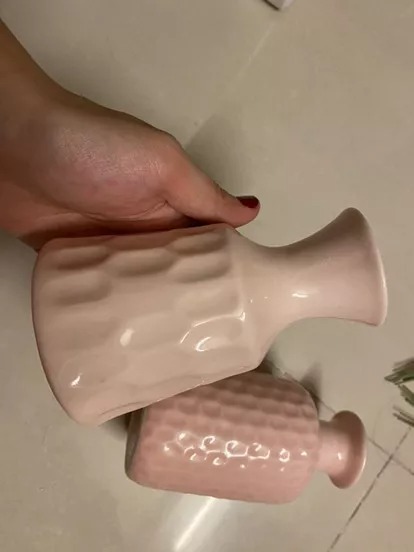Bình Hoa Mini Bát Tràng Men Bóng Hồng Pastel - Trang Trí Nghệ Thuật Cho Không Gian Nội Thất Sang Trọng