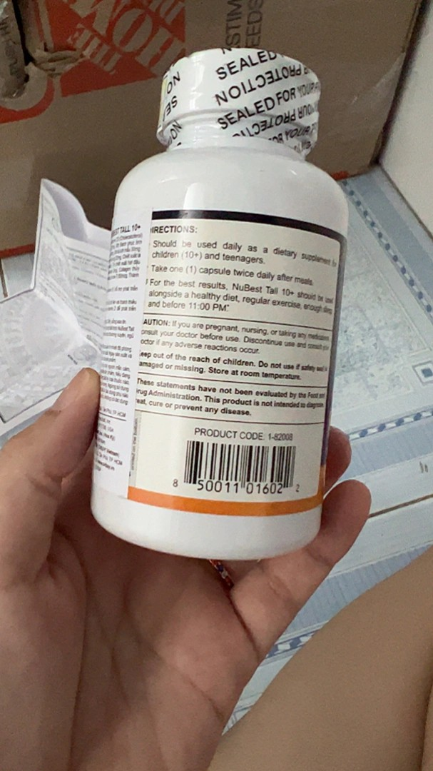 Viên Uống NuBest Tall Tăng Chiều Cao Tối Đa - Hỗ Trợ Phát Triển Chiều Cao và Sức Khỏe Trí Não Cho Trẻ Em và Thanh Thiếu Niên