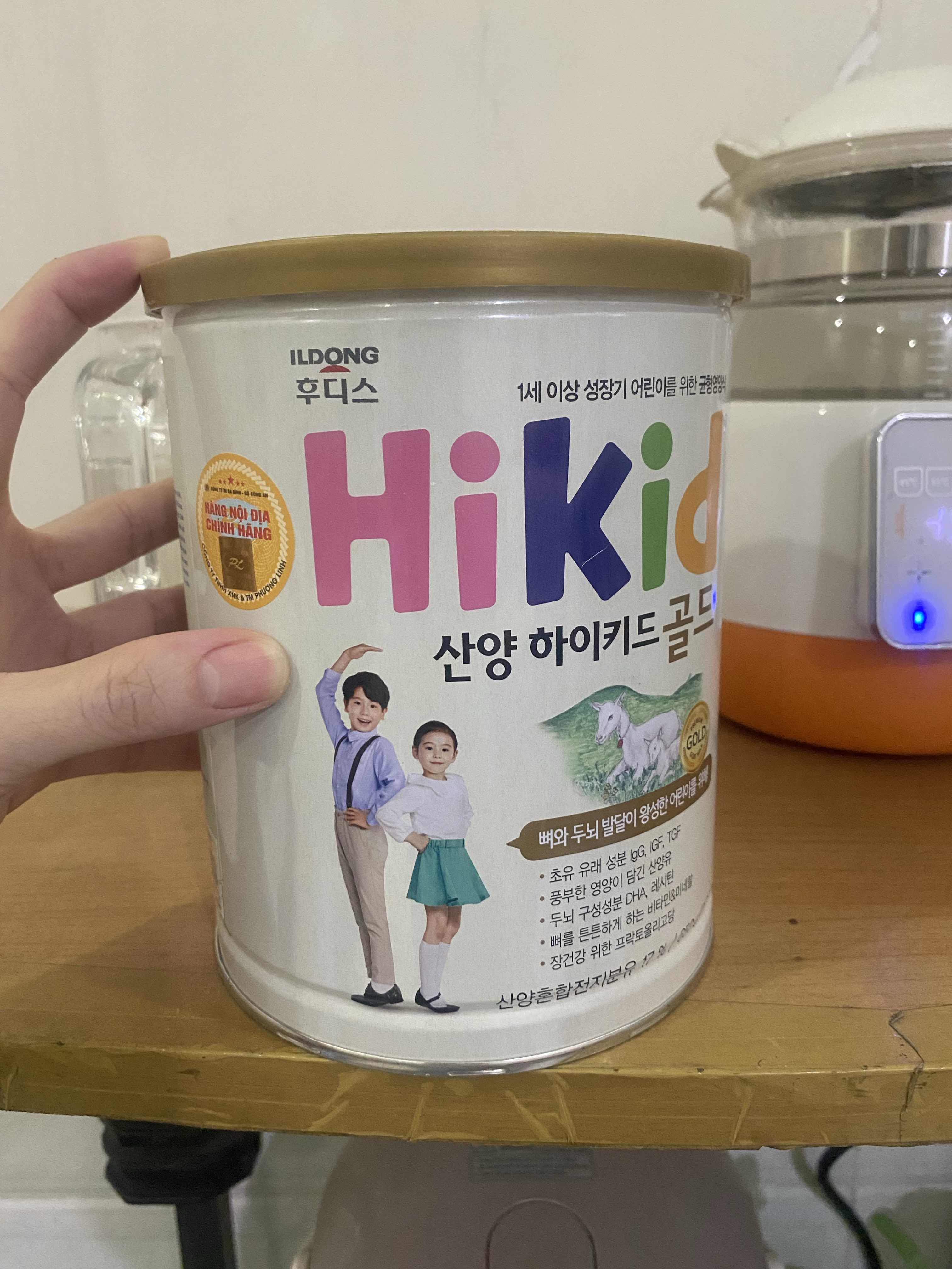 Sữa Dê Hikid Gold Hàn Quốc 650g - Hỗ Trợ Tăng Chiều Cao Cho Bé 1-9 Tuổi, Bổ Sung Dinh Dưỡng Tự Nhiên, Giúp Xương Khỏe Mạnh