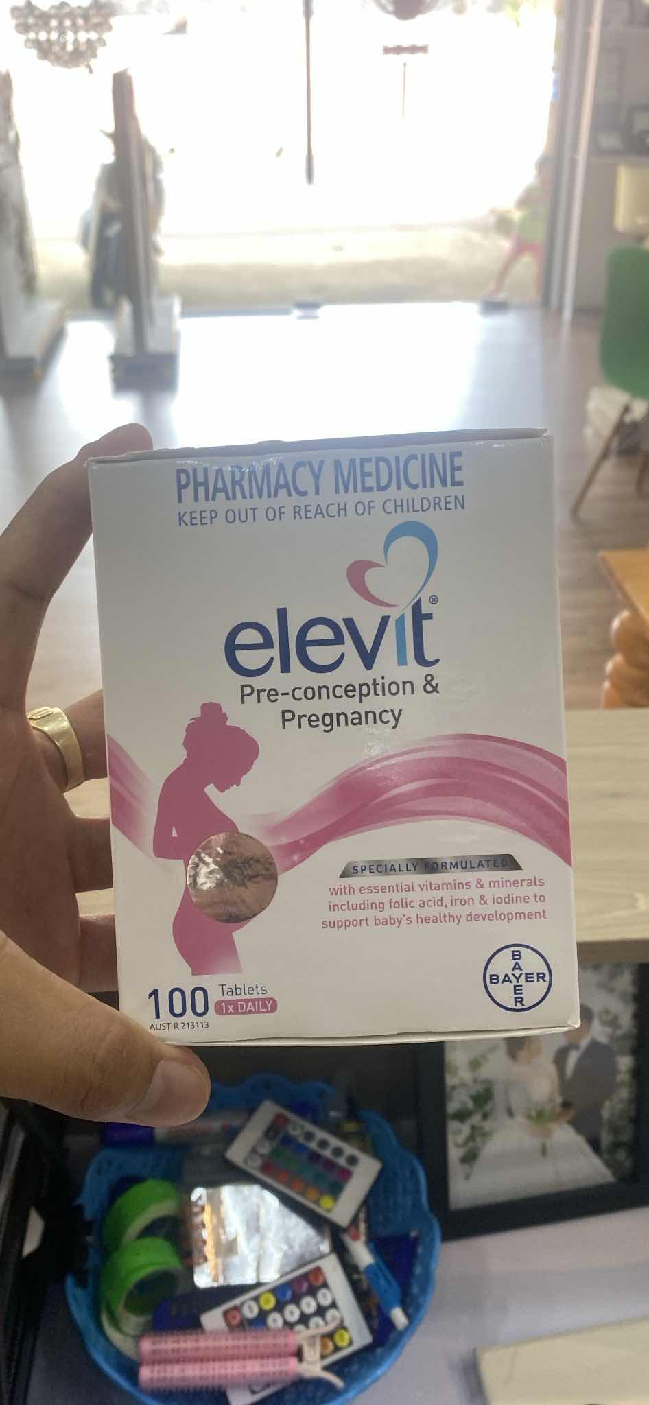 Vitamin Bà Bầu Elevit Úc - Hộp 100 Viên, Bổ Sung Dinh Dưỡng Cho Mẹ Mang Thai và Thai Nhi, Vitamin Thiết Yếu Từ Thương Hiệu Bayer