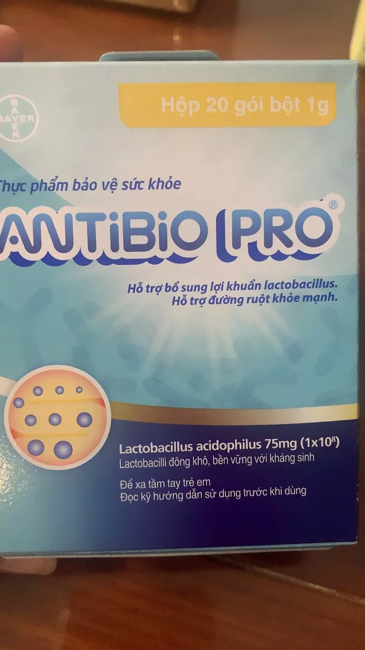 Men Vi Sinh Antibio Pro - Hỗ Trợ Bổ Sung Lợi Khuẩn, Tăng Cường Hệ Miễn Dịch và Cải Thiện Tiêu Hóa Cho Người Lớn và Trẻ Em Từ 2 Tuổi
