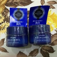 Kem Dưỡng Trắng Da Shiseido Aqualabel White Up Cream Màu Xanh 90g - Dưỡng Ẩm, Ngăn Ngừa Nám, Da Mềm Mịn Tươi Sáng, Hàng Nhật Bản