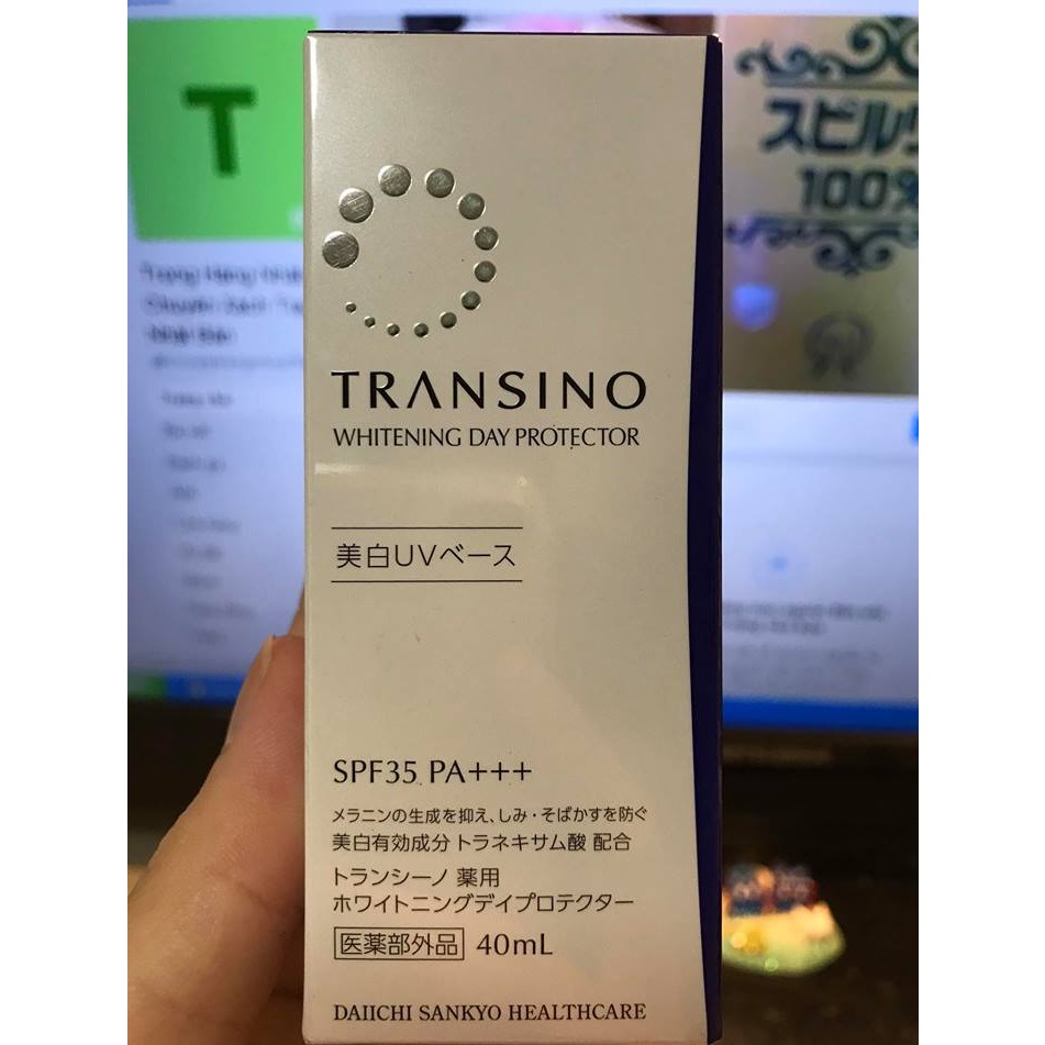 Kem Chống Nắng Transino Whitening Day Protector SPF50 - Chống Nắng, Dưỡng Trắng Da, 30ml, Thích Hợp Cho Mọi Loại Da