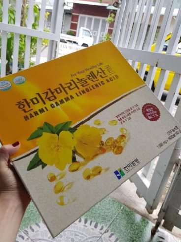 Tinh Dầu Hoa Anh Thảo Hàn Quốc Hanmi Gamma Linolenic Acid - Hỗ Trợ Cân Bằng Nội Tiết, Làm Đẹp Da - Hộp 180 Viên