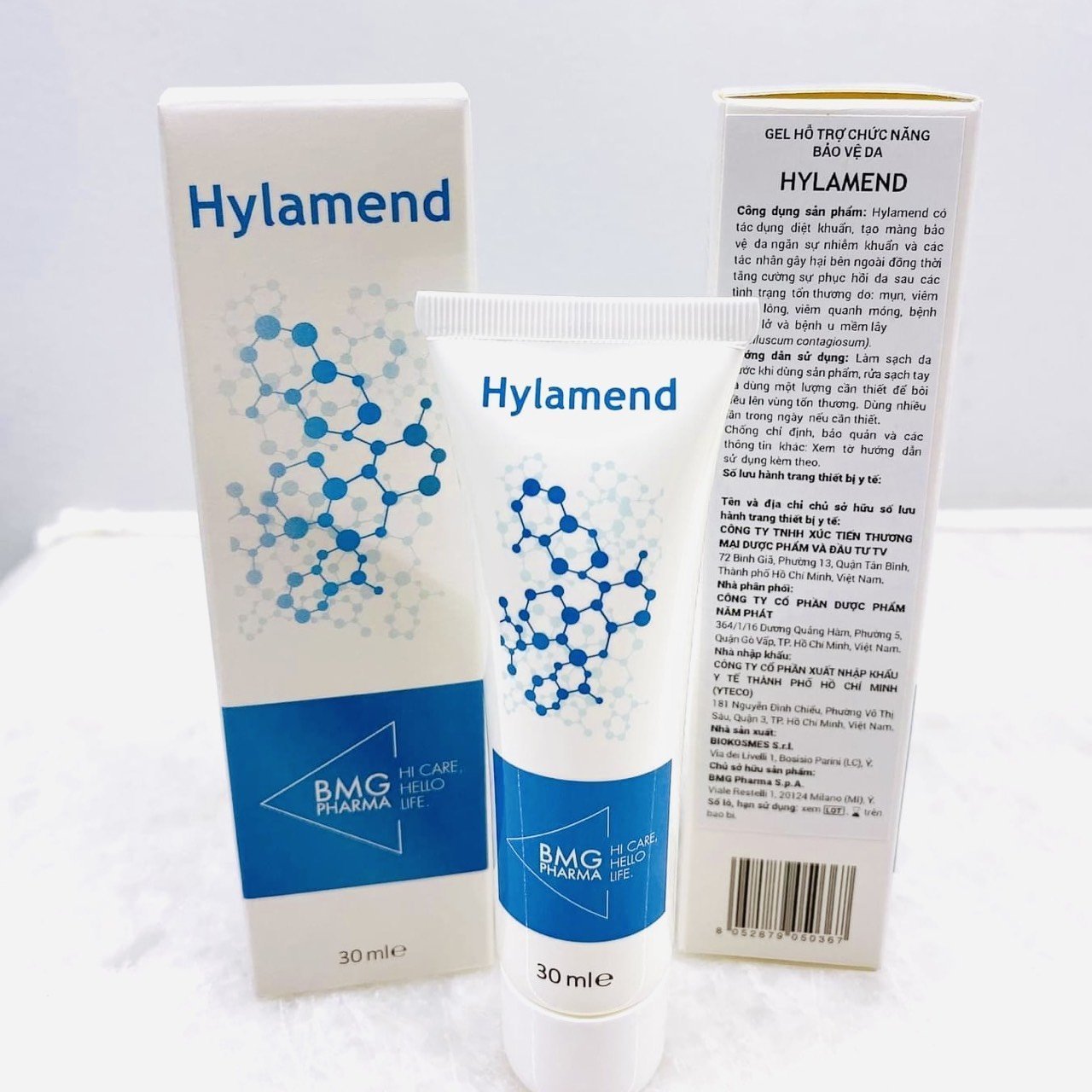 Hylamend Gel Trị Mụn - Hỗ Trợ Cải Thiện Mụn, Phục Hồi Da Sau Mụn, Giảm Viêm Dịu Nhẹ, 30ml