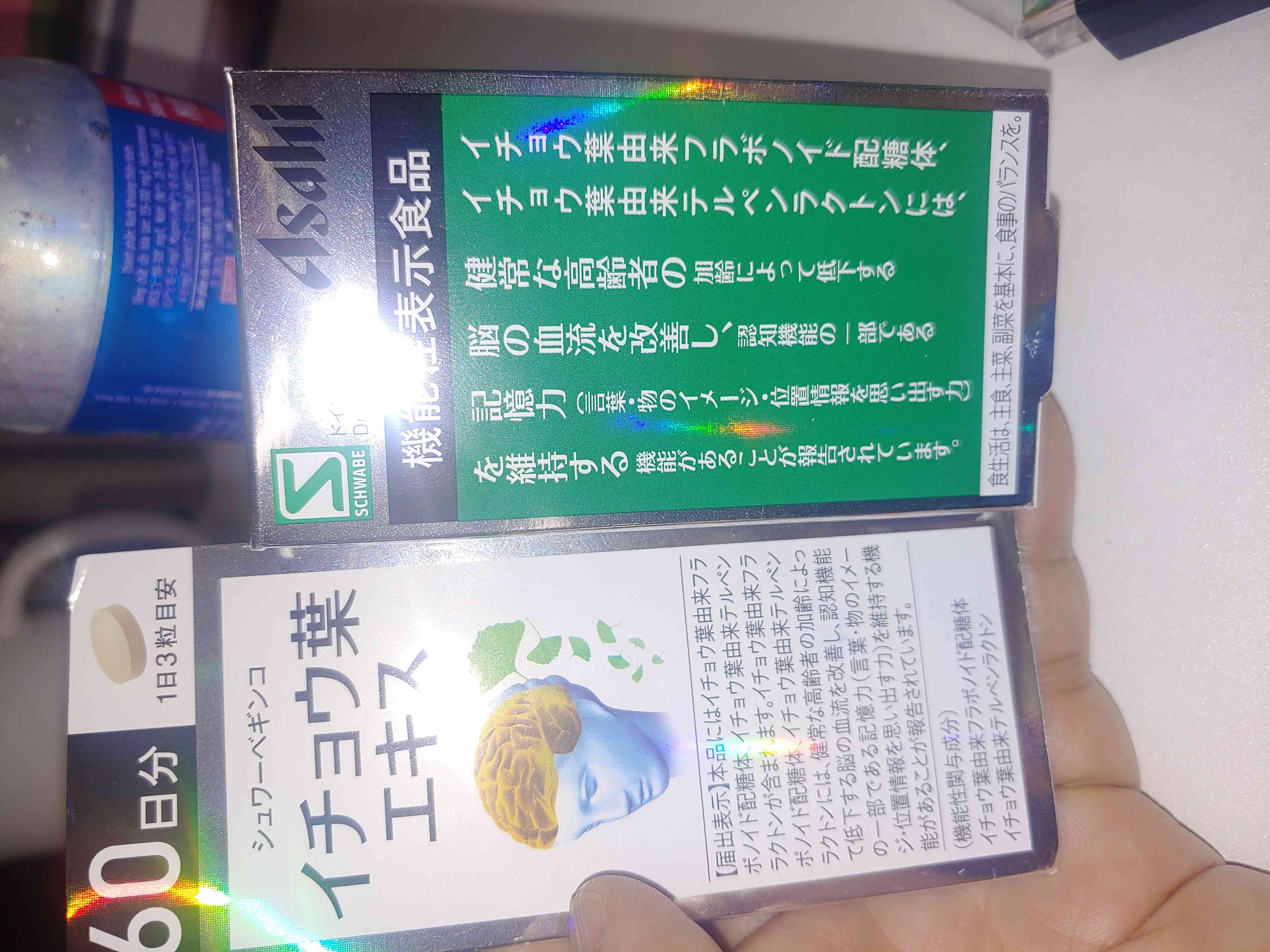Viên uống hỗ trợ tiền đình Asahi Schwabe Nhật Bản - Cải thiện trí nhớ và tập trung, 180 viên dễ uống từ chiết xuất lá Bạch Quả