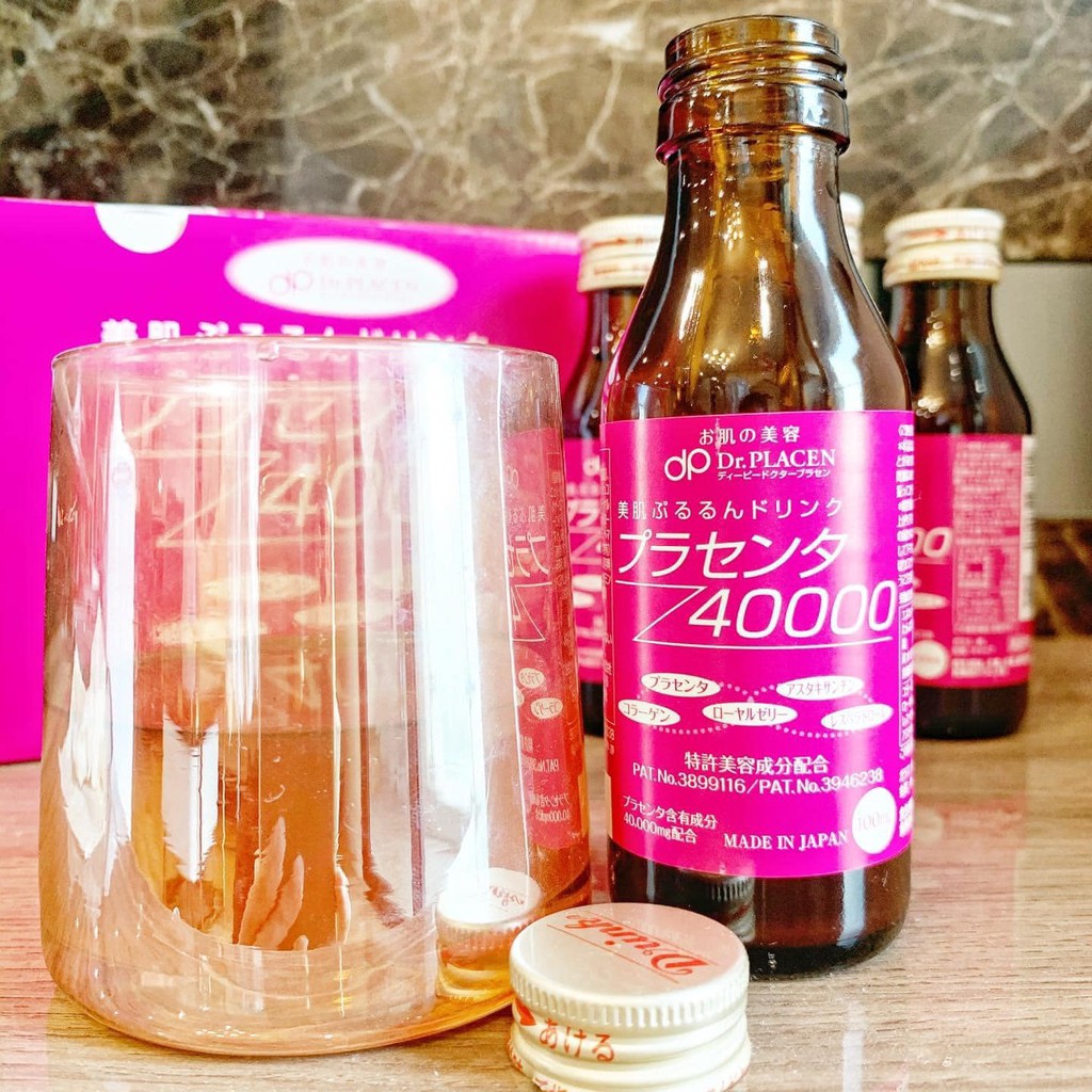 Nước Uống Collagen Nhau Thai Ngựa Dr.Placen 40000 - Bổ Sung Dinh Dưỡng, Trẻ Hóa Da, Hỗ Trợ Sức Khỏe Toàn Diện Hộp 10 Lọ 100ml
