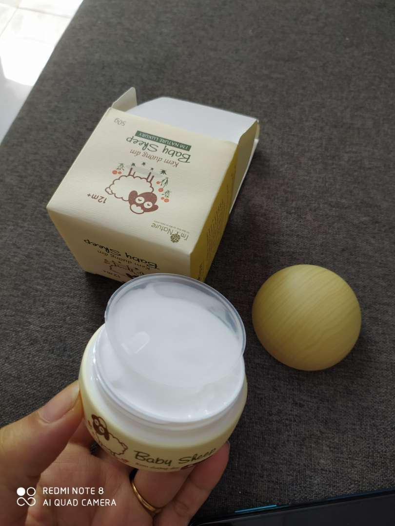 Kem Dưỡng Ẩm Baby Sheep I'm Nature - Chiết Xuất Thiên Nhiên, Chăm Sóc Da Cho Bé, Giúp Da Mịn Màng, Hấp Thụ Nhanh, Dưỡng Ẩm Tối Ưu